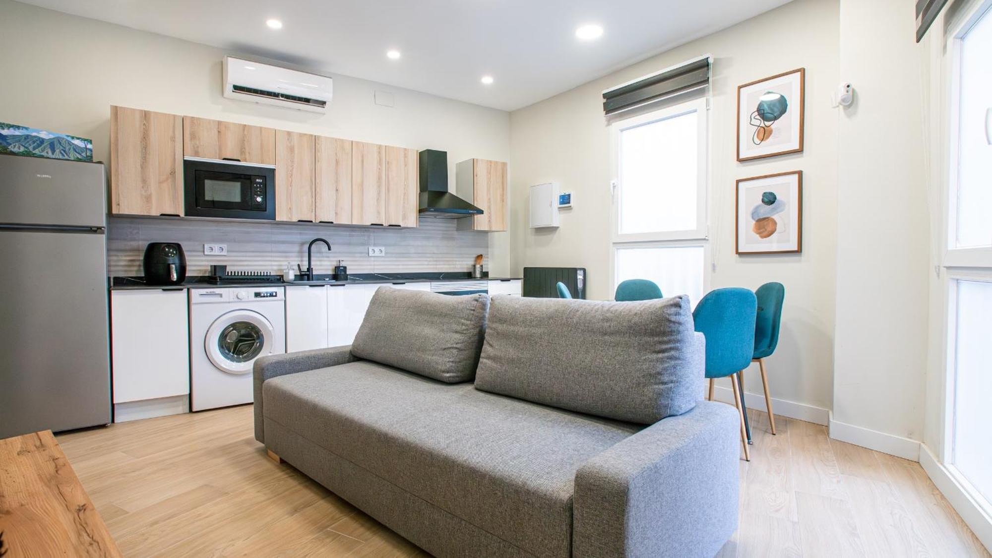 Madrid Confort Urbano 1 Dormitorio Ac Wifi Cocina Exterior foto