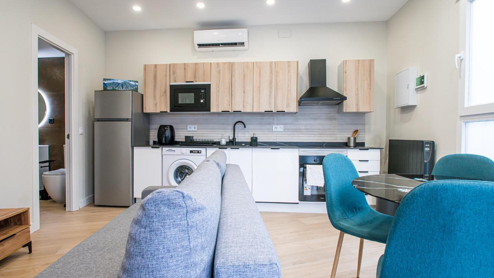 Madrid Confort Urbano 1 Dormitorio Ac Wifi Cocina Exterior foto